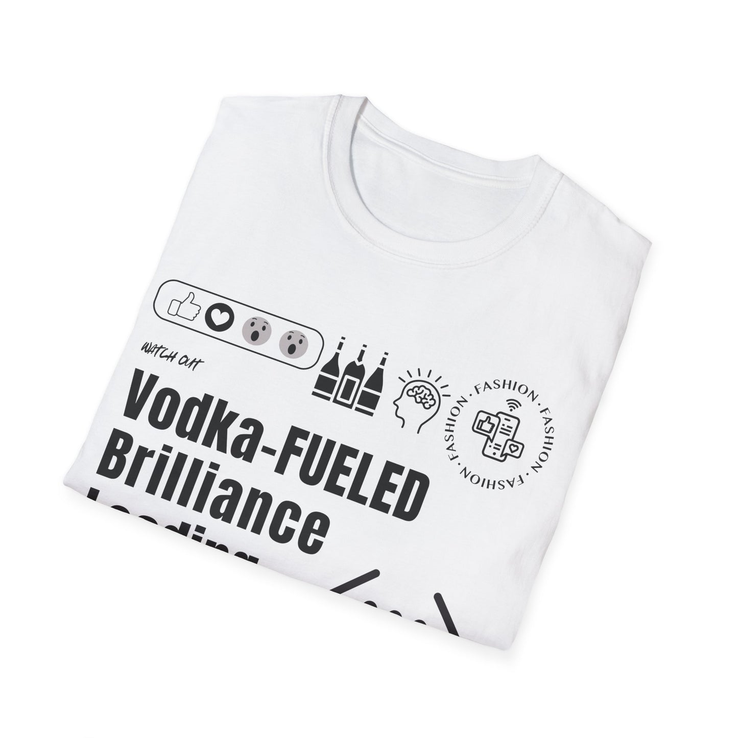 Virtuosoh Vodka Fueled Brilliance Loading soft style Unisex T-shirt