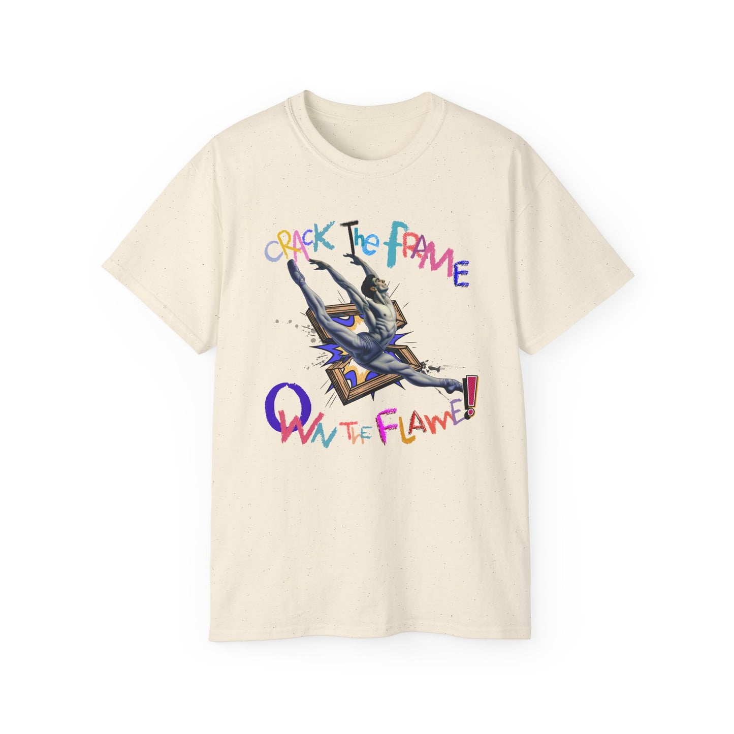 Virtuosoh Crack the Frame, Own the Flame Unisex T-shirt