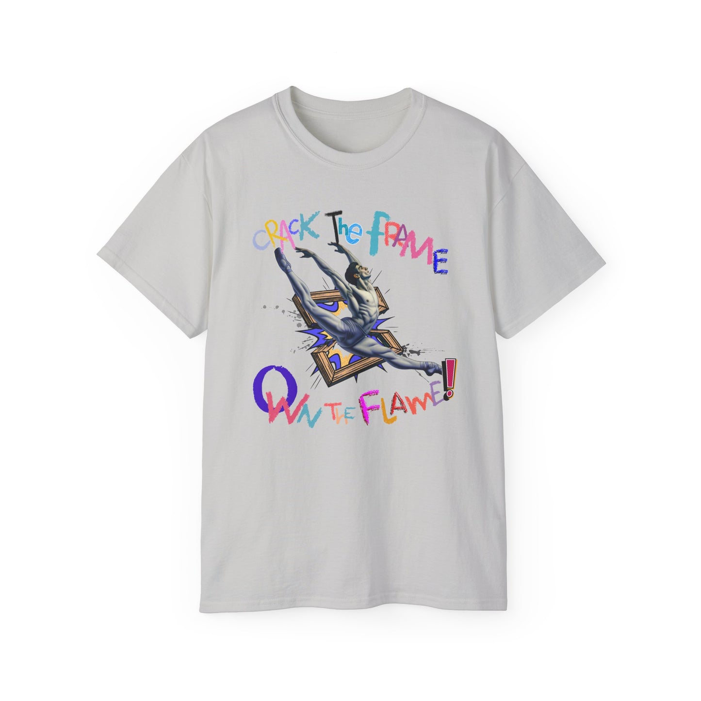 Virtuosoh Crack the Frame, Own the Flame Unisex T-shirt