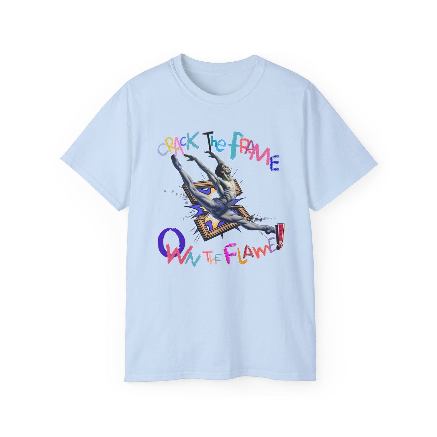 Virtuosoh Crack the Frame, Own the Flame Unisex T-shirt