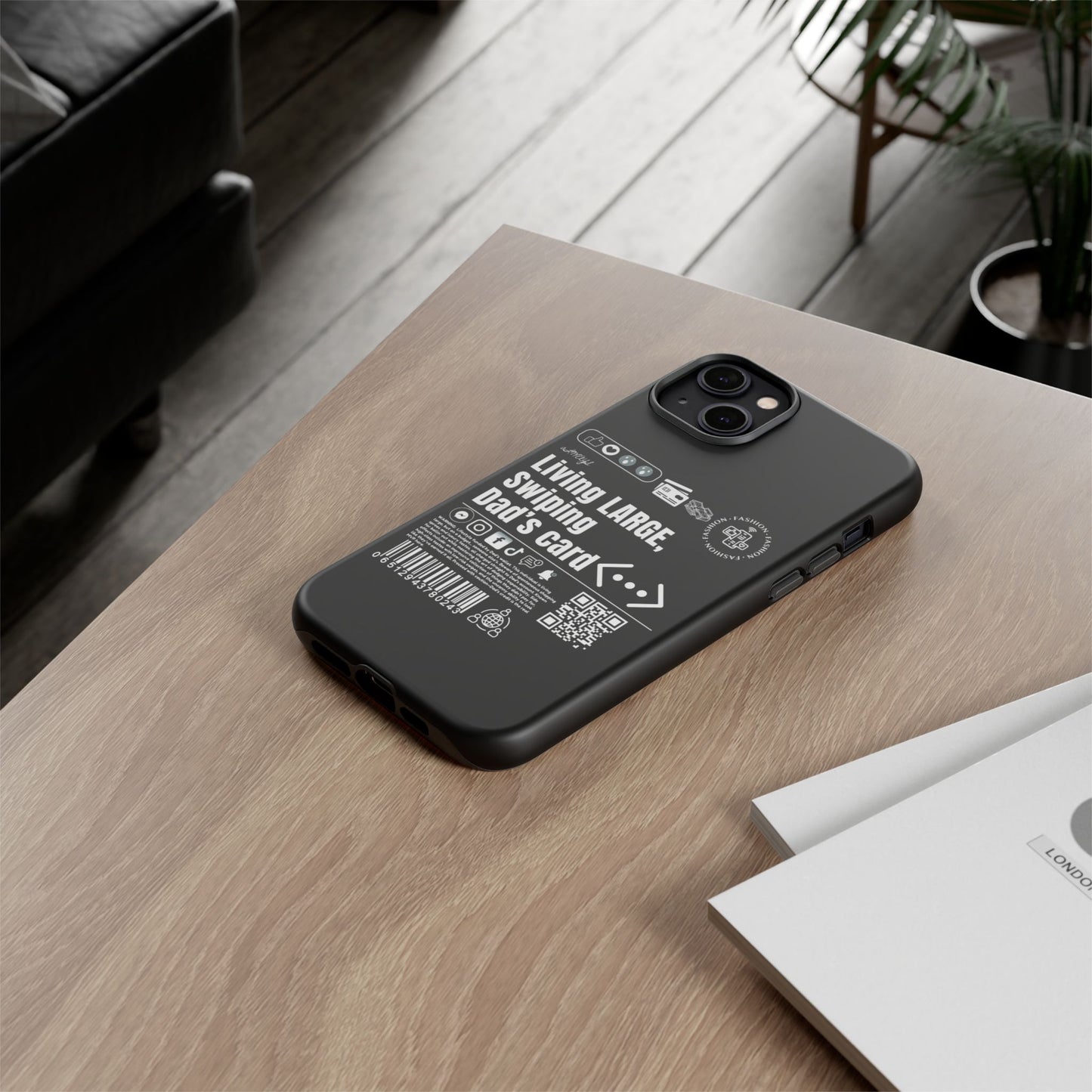 Virtuosoh Living Large Taugh Phone Case for iPhone - Black