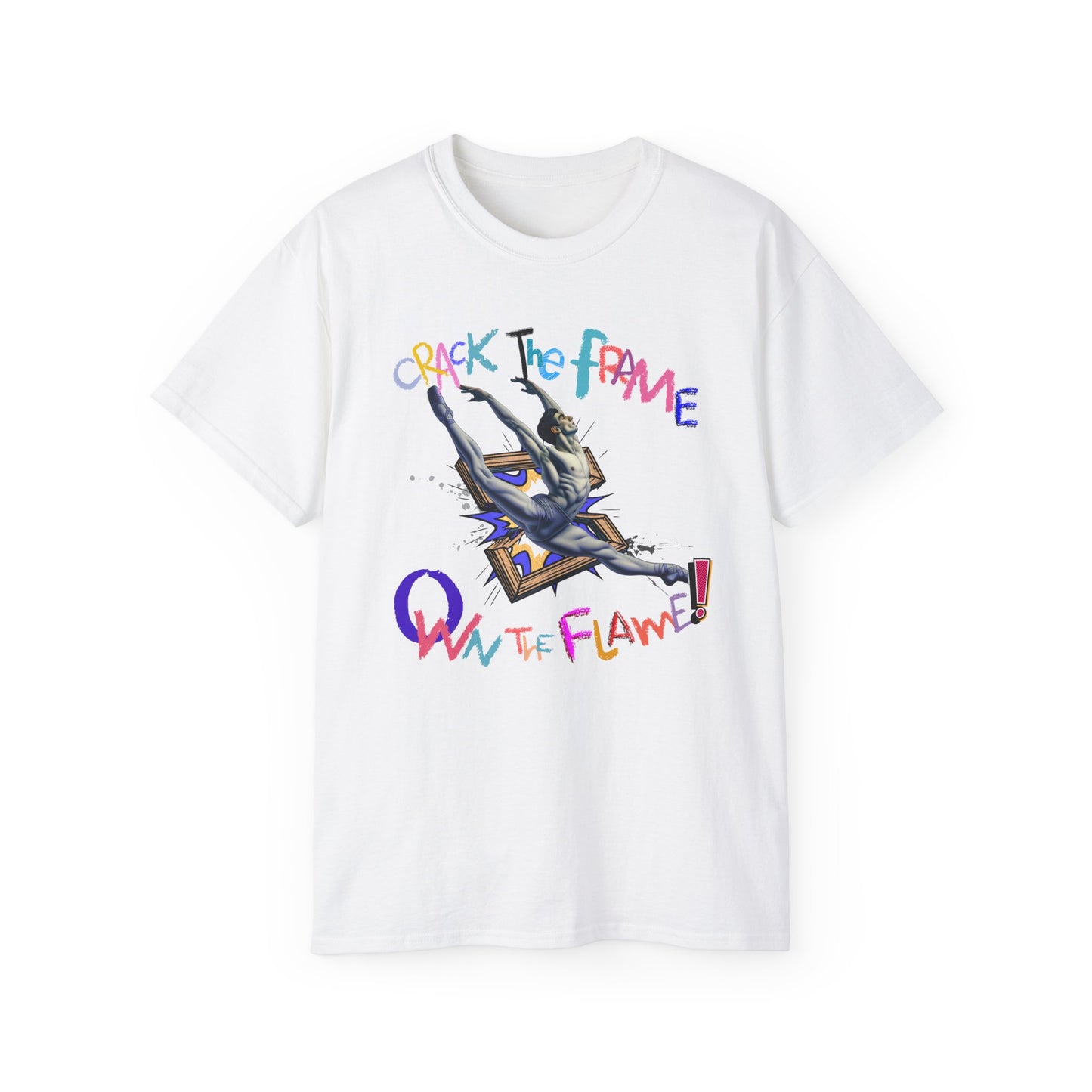 Virtuosoh Crack the Frame, Own the Flame Unisex T-shirt