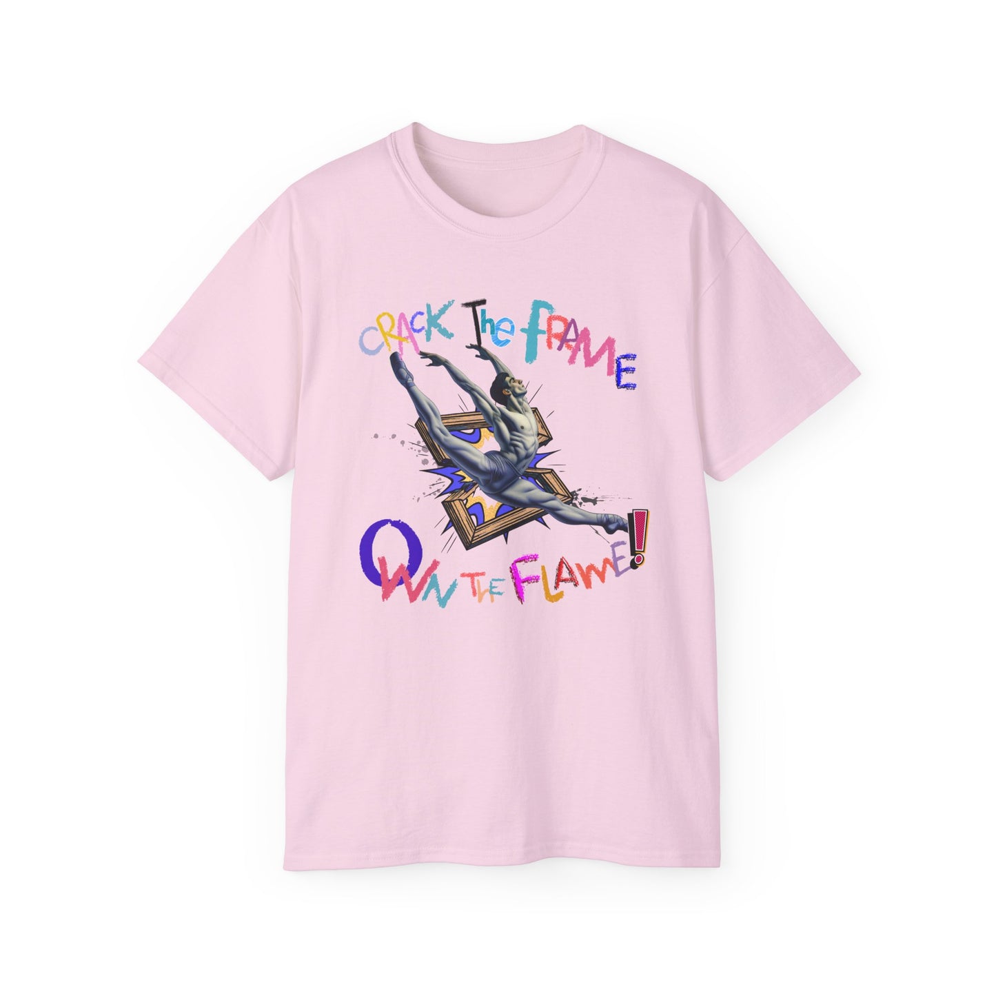 Virtuosoh Crack the Frame, Own the Flame Unisex T-shirt