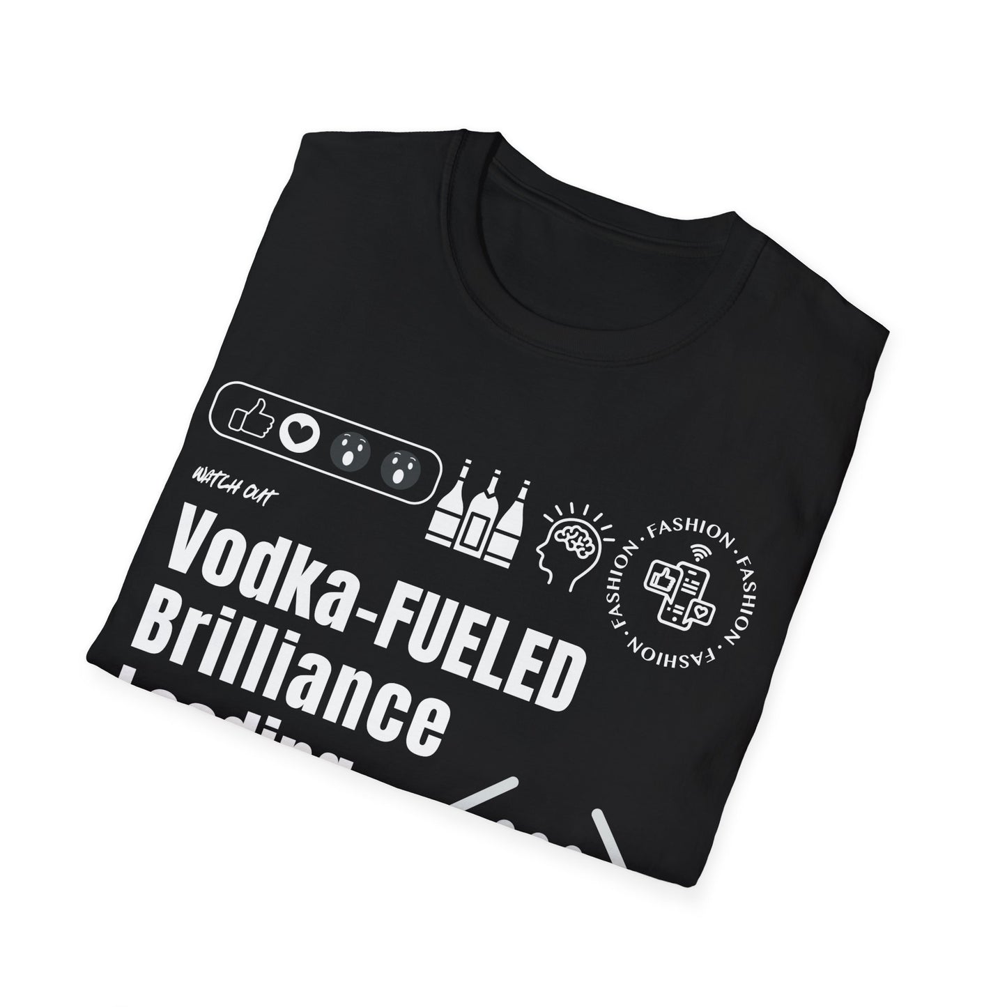 Virtuosoh Vodka Fueled Brilliance Loading soft style Unisex T-shirt