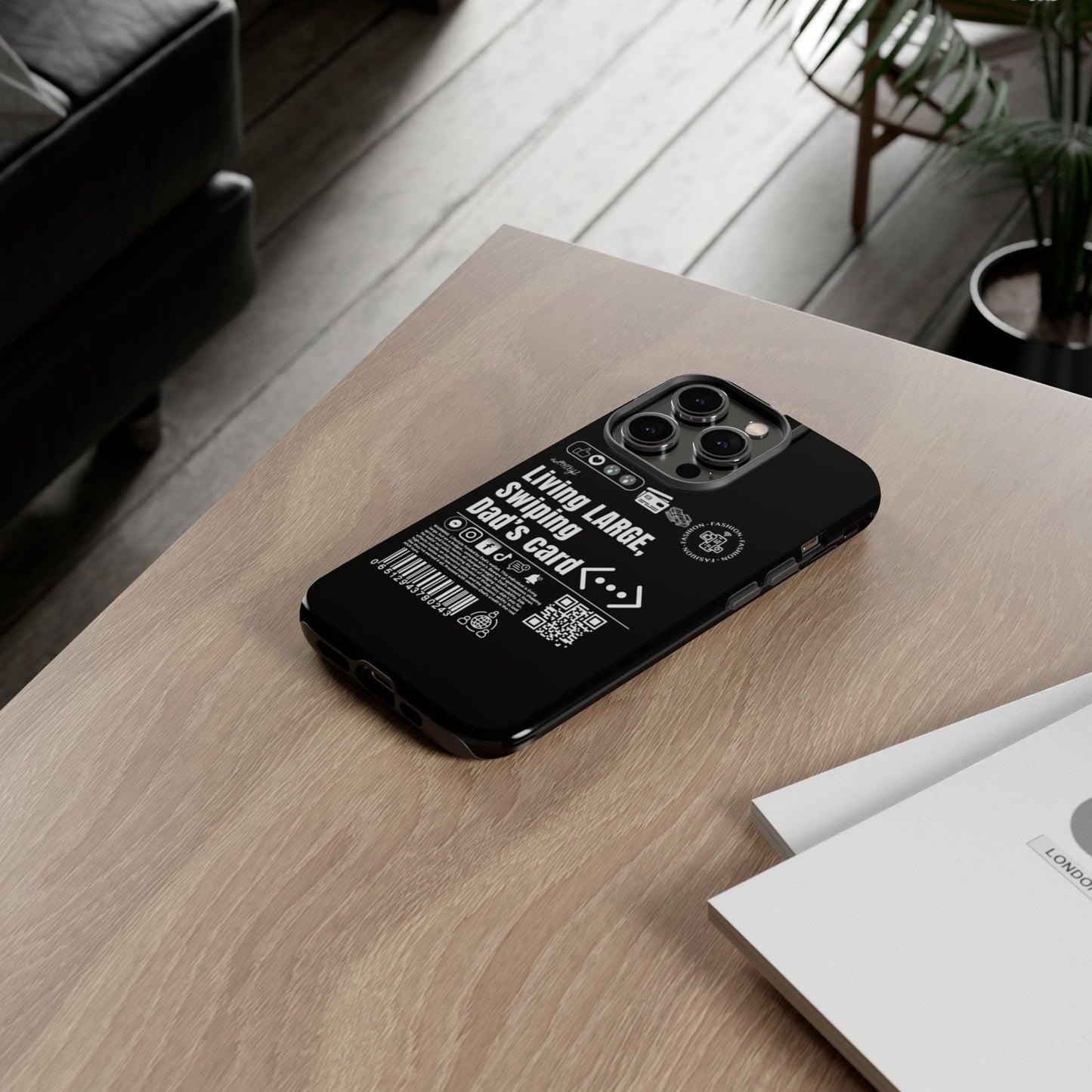 Virtuosoh Living Large Taugh Phone Case for iPhone - Black