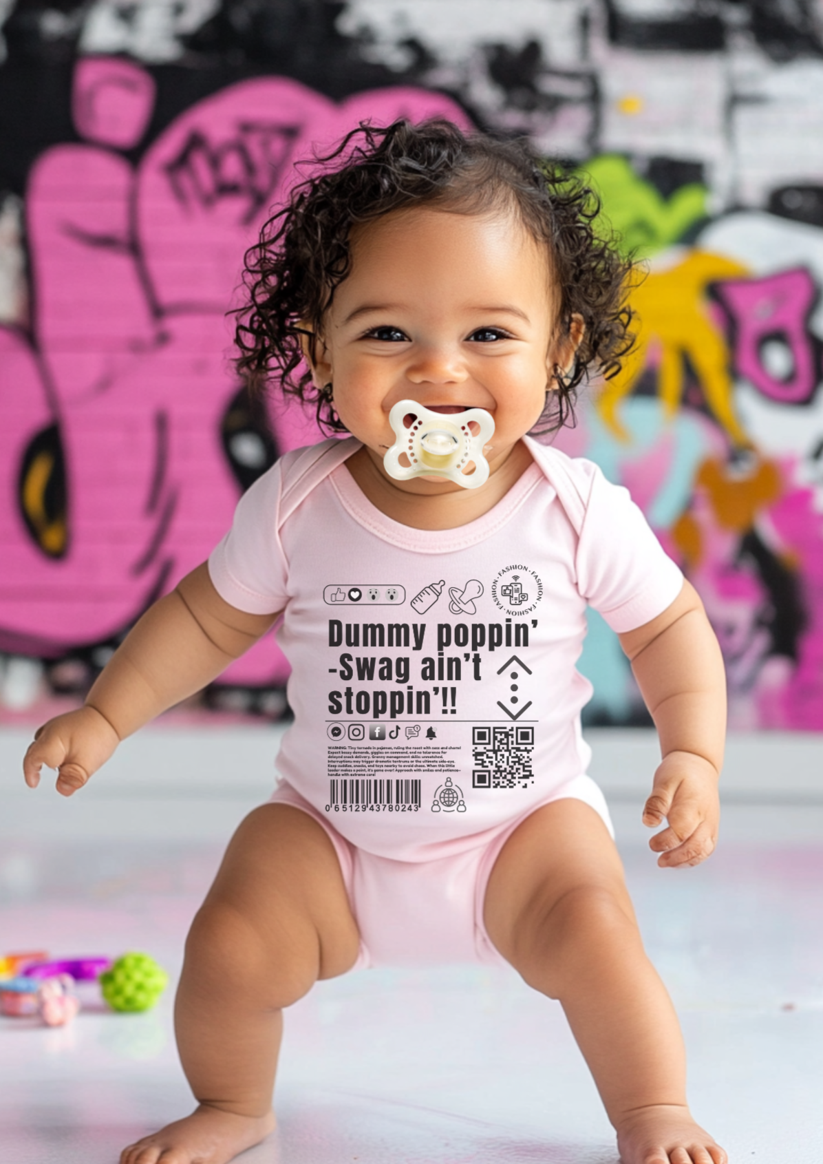Virtuosoh Baby Dummy Poppin' Babysuit