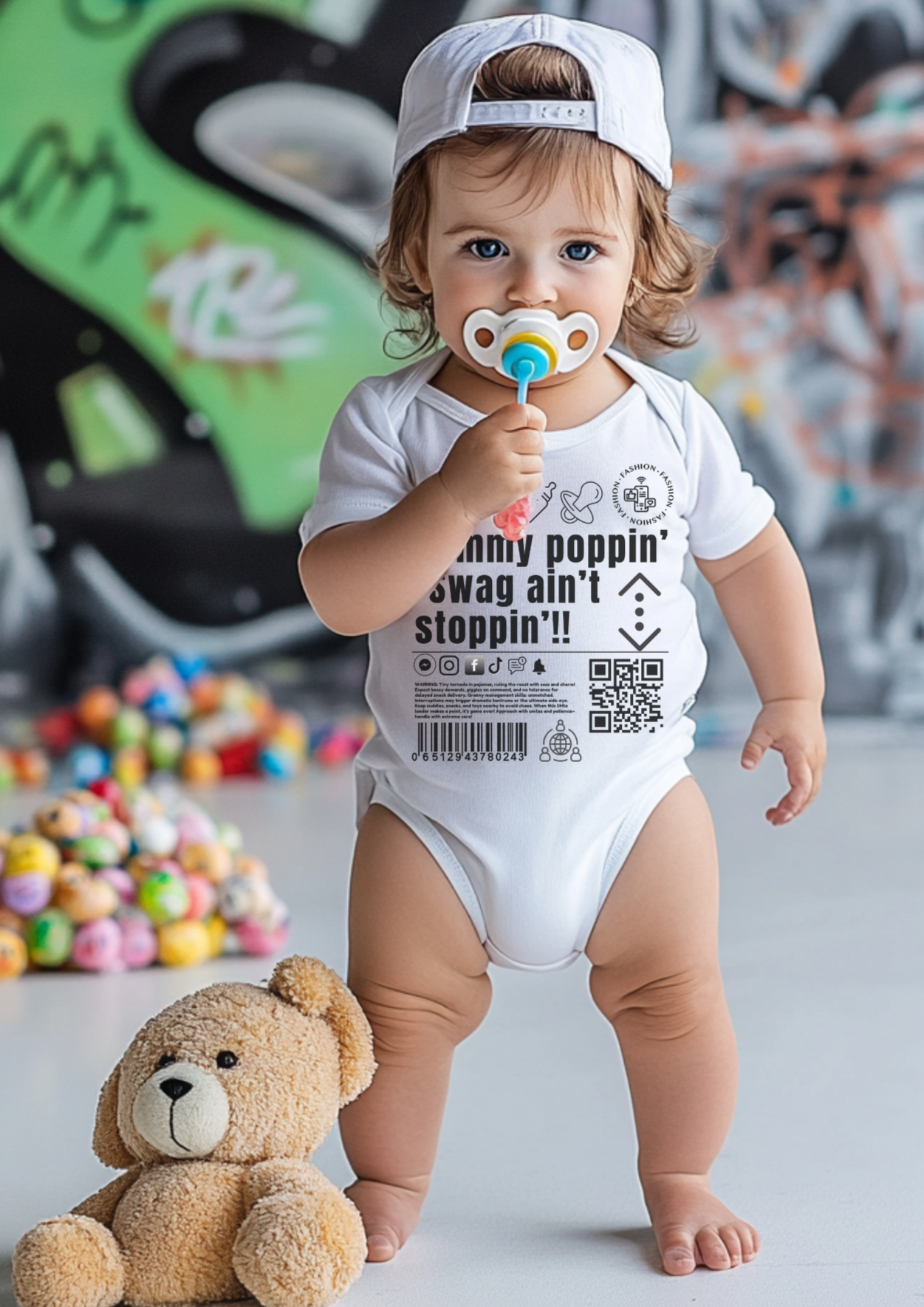 Virtuosoh Baby Dummy Poppin' Babysuit
