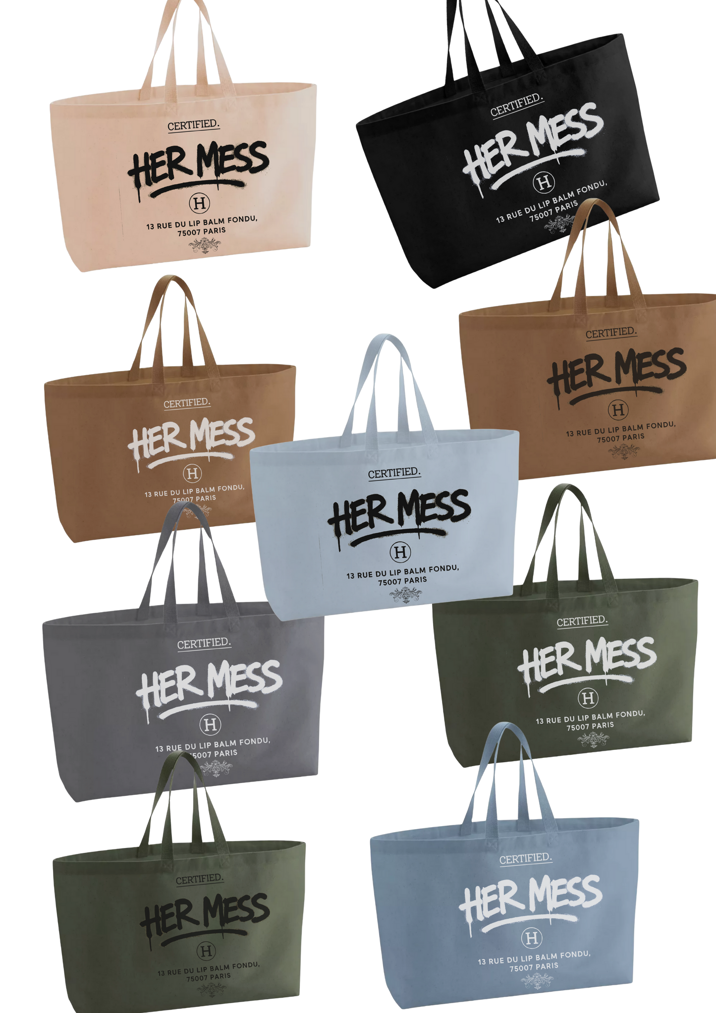 Her mess Oversized Tote Canvas/Cotton bag