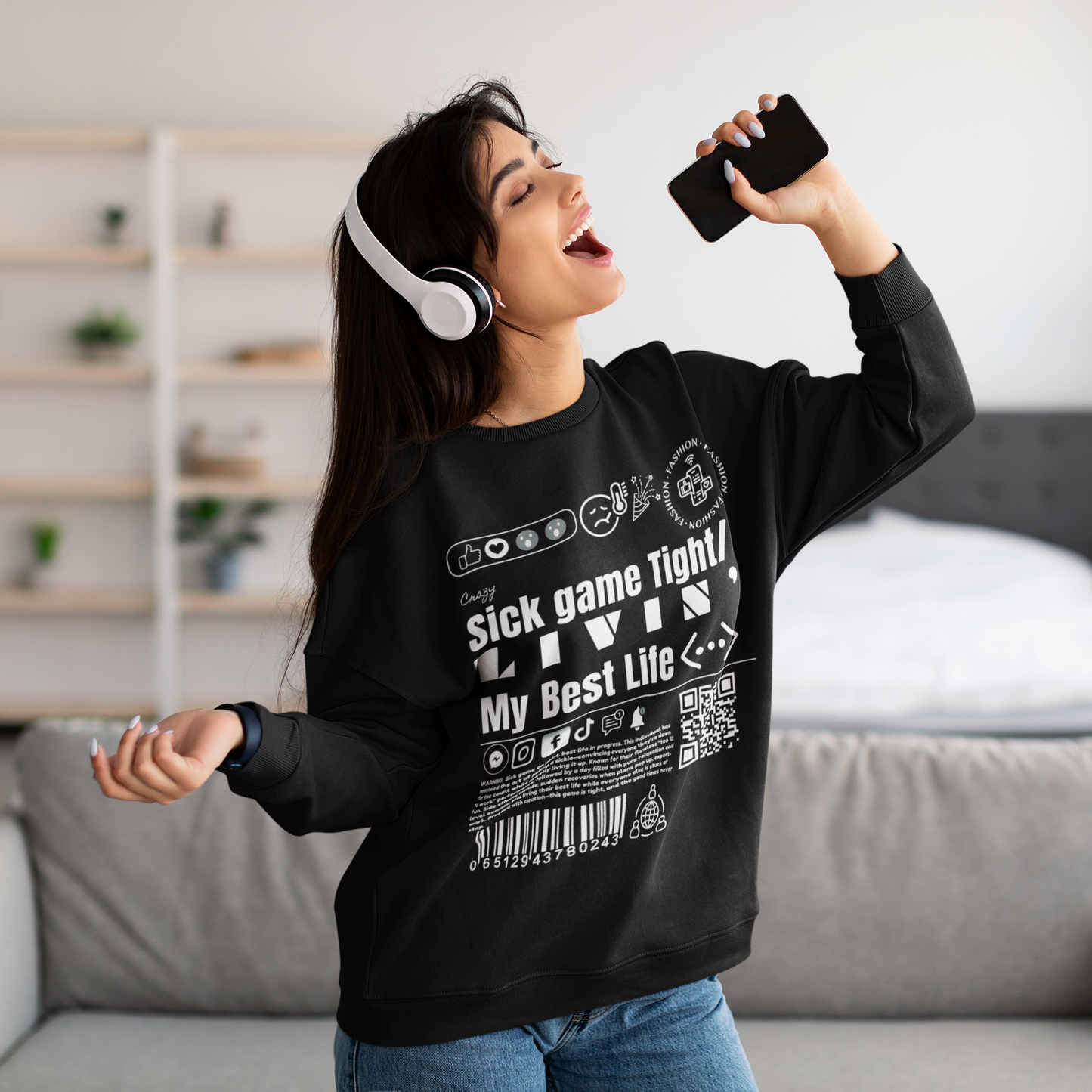 Virtuosoh Sick Game Tight Unisex Sweatshirt