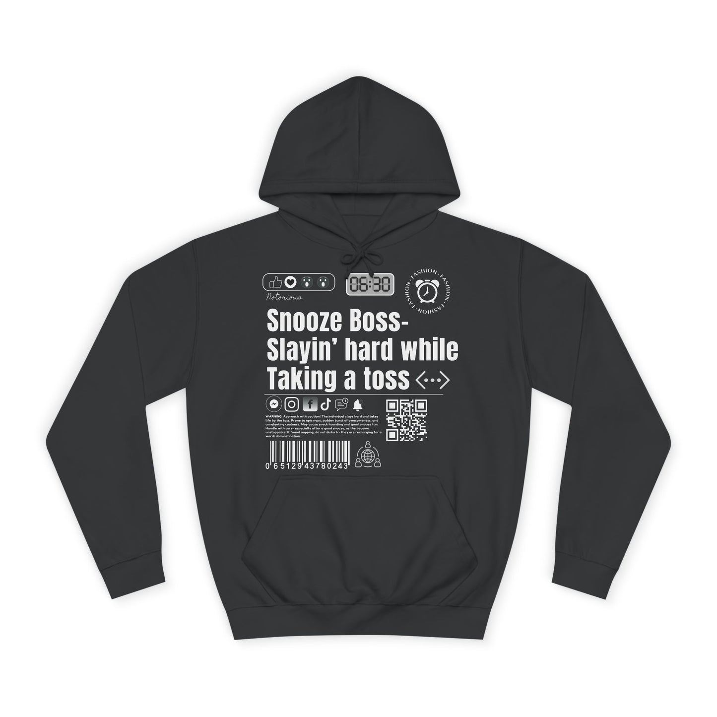 Virtuosoh Snooze Boss Unisex Hoodie