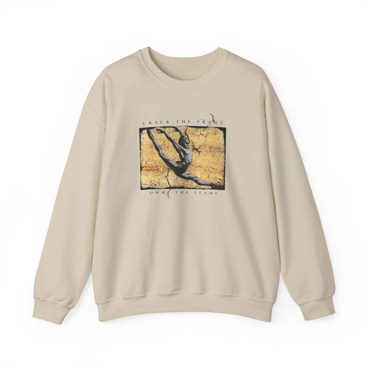Virtuosoh Crack the Frame Own the Flame unisex sweatshirt