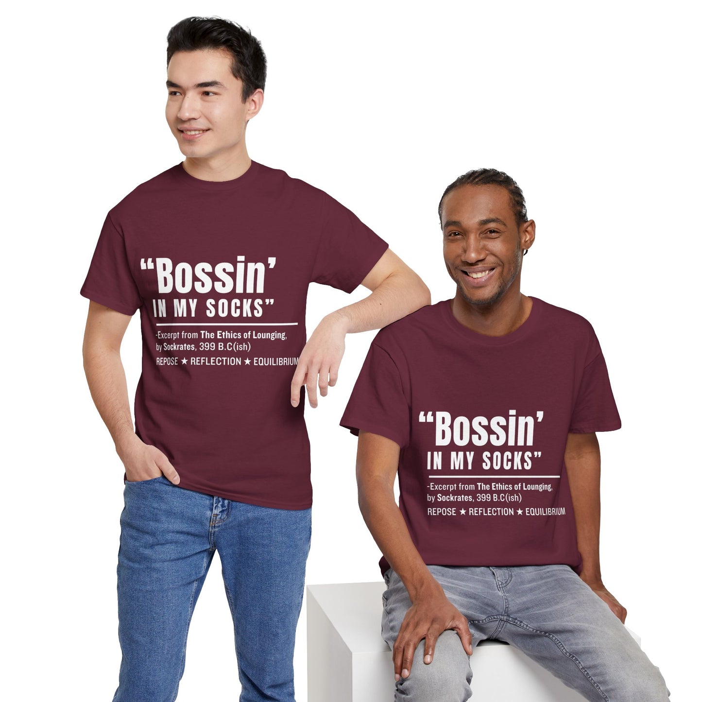 Virtuosoh Bossin' in My Socks Unisex Heavy Cotton T-shirt