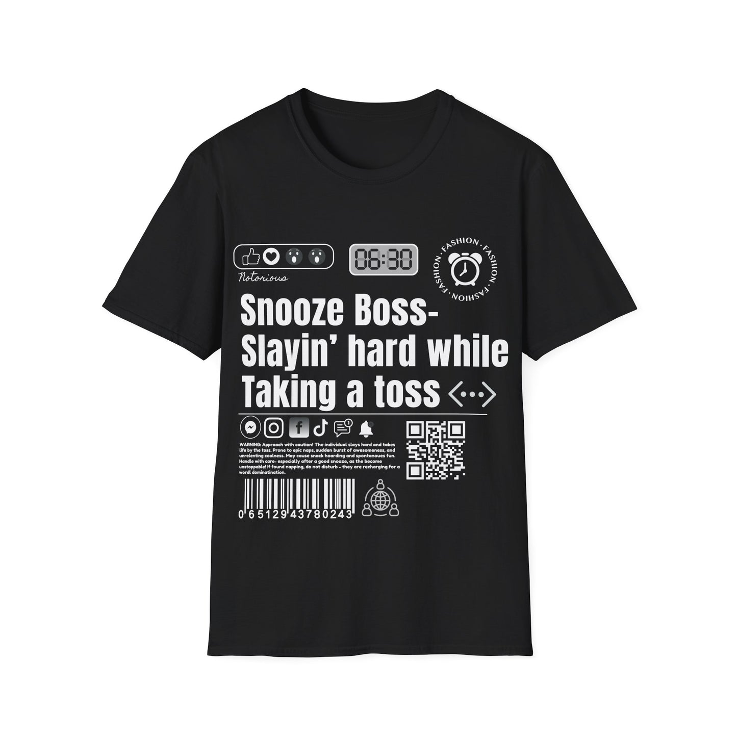 Virtuosoh Snooze Boss soft style  Unisex T-shirt