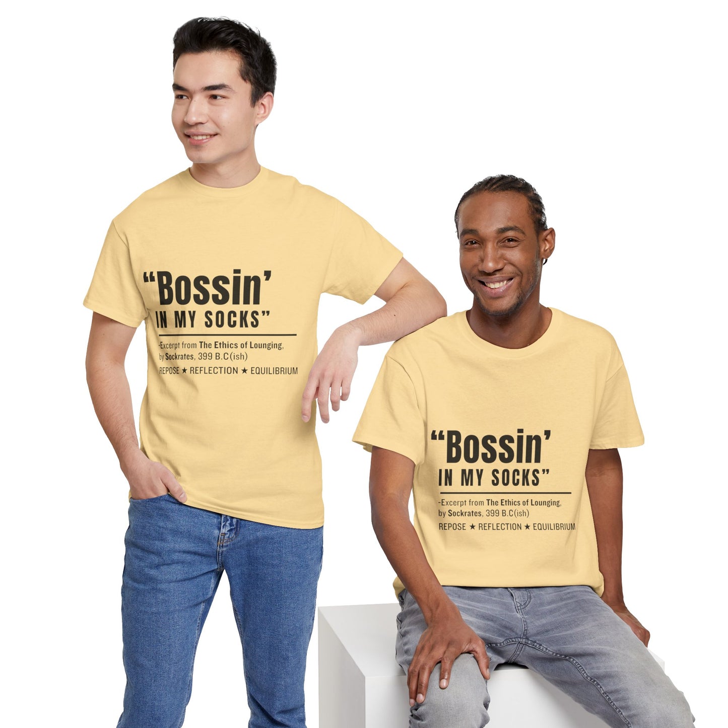Virtuosoh Bossin' in My Socks Unisex Heavy Cotton T-shirt