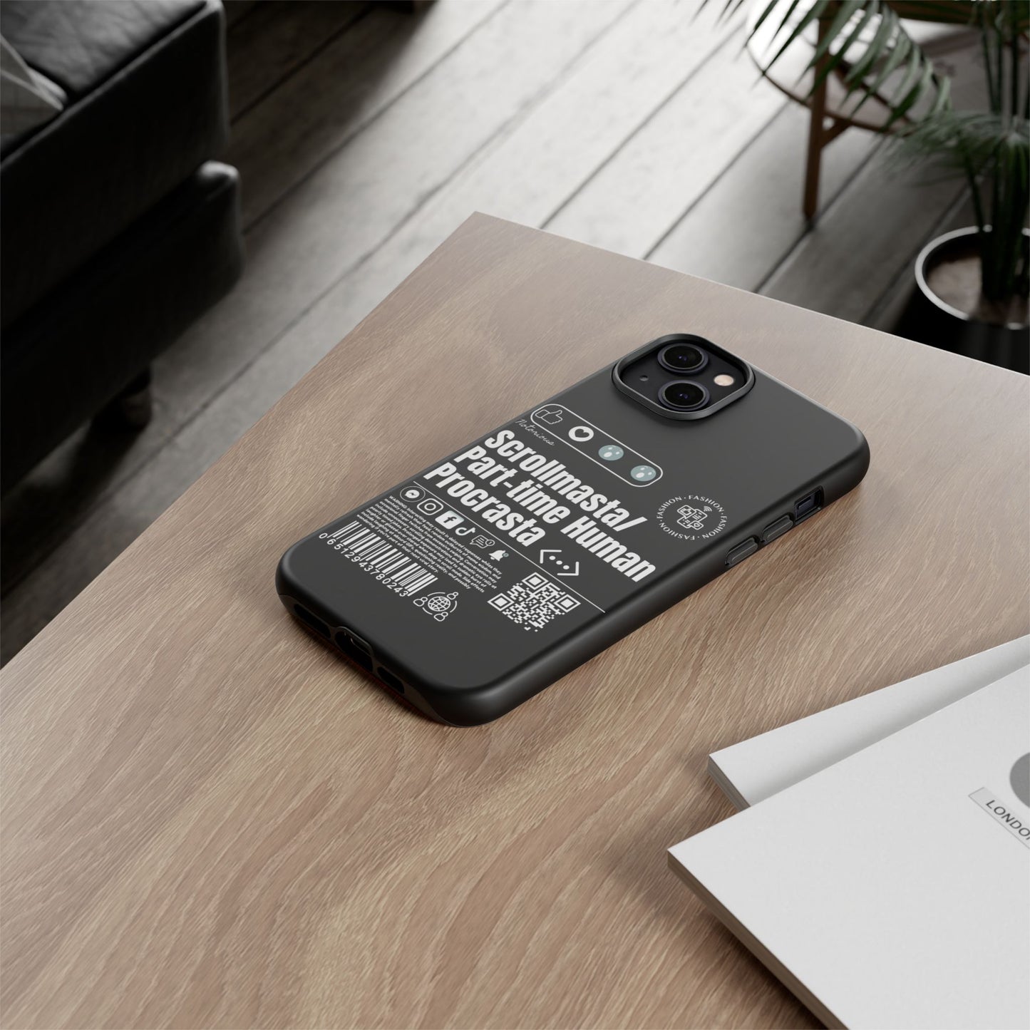 Virtuosoh Scrollmasta Tough Phone Case for iPhone -Black
