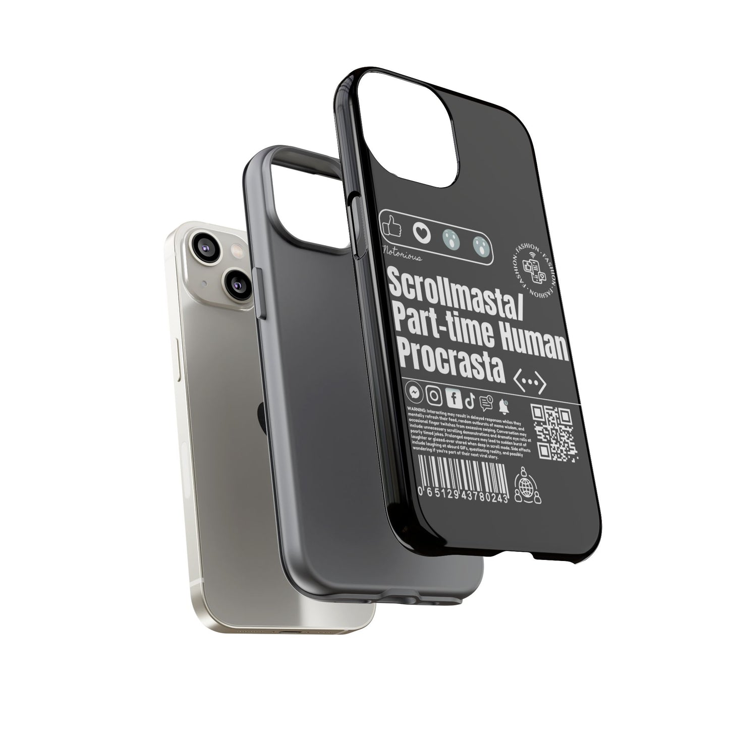 Virtuosoh Scrollmasta Tough Phone Case for iPhone -Black