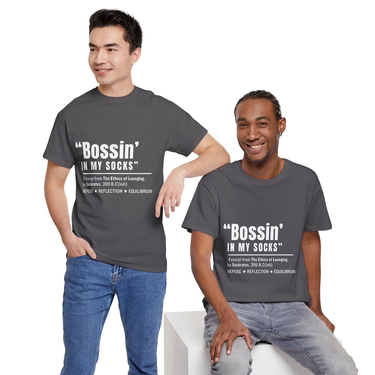 Virtuosoh Bossin' in My Socks Unisex Heavy Cotton T-shirt