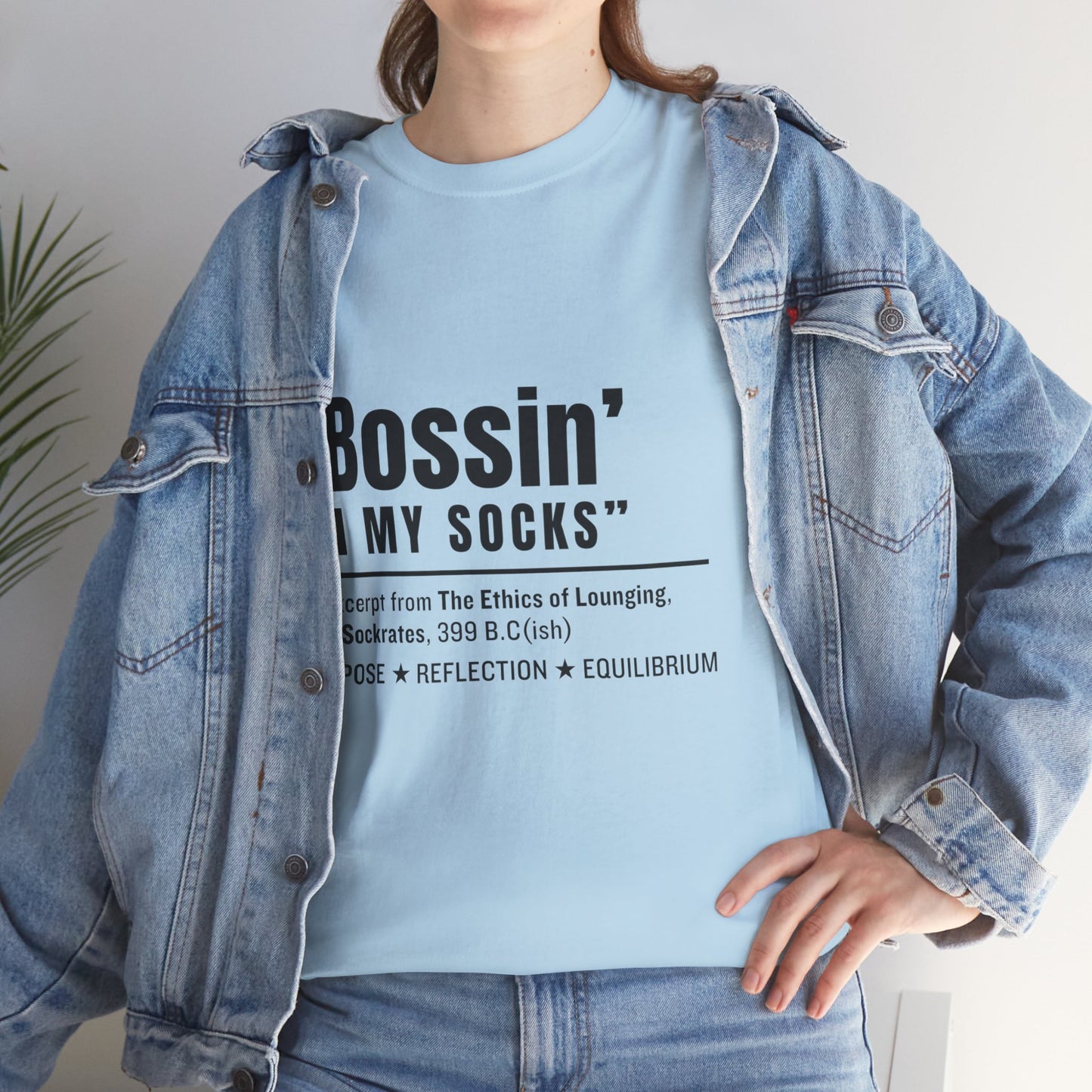 Virtuosoh Bossin' in My Socks Unisex Heavy Cotton T-shirt