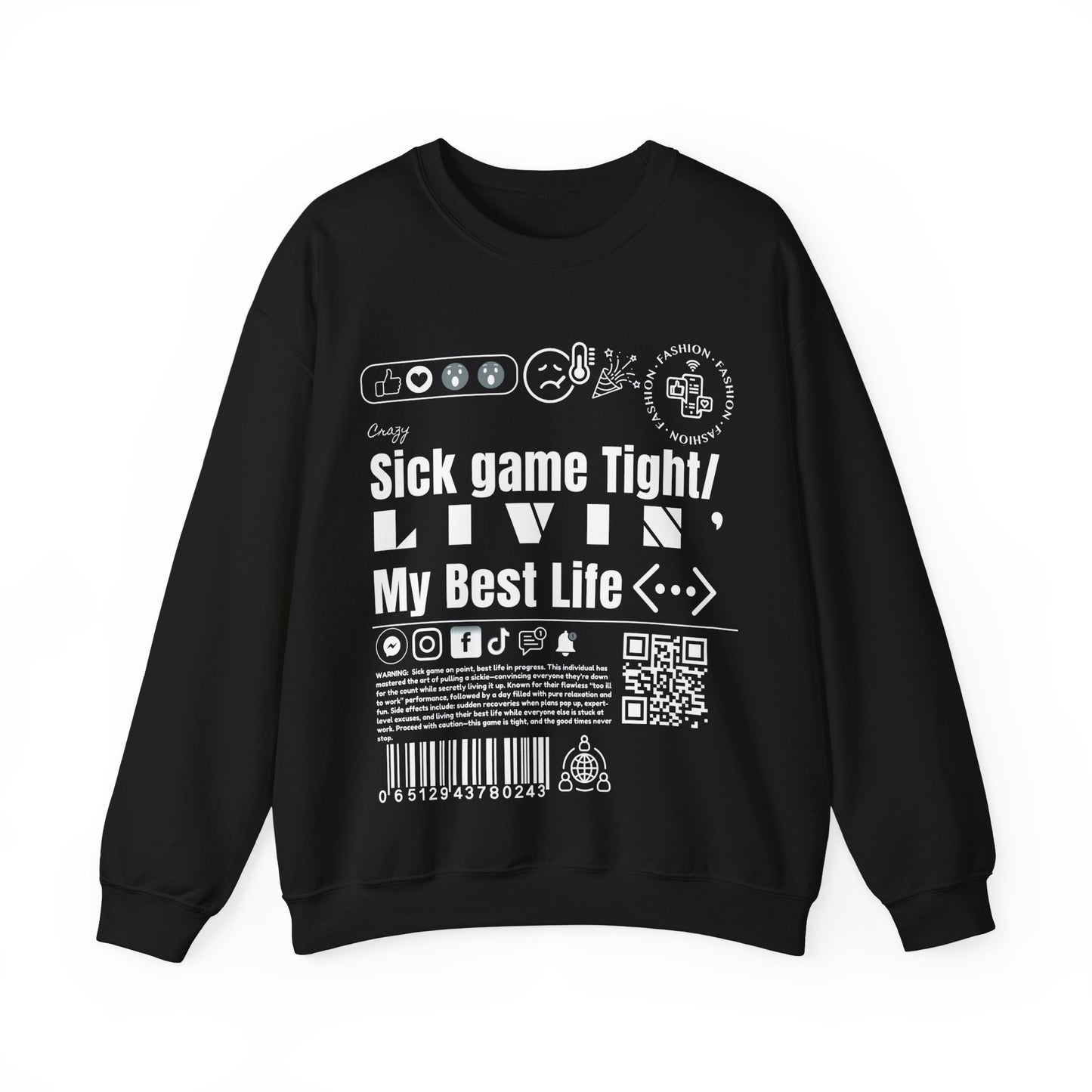 Virtuosoh Sick Game Tight Unisex Sweatshirt