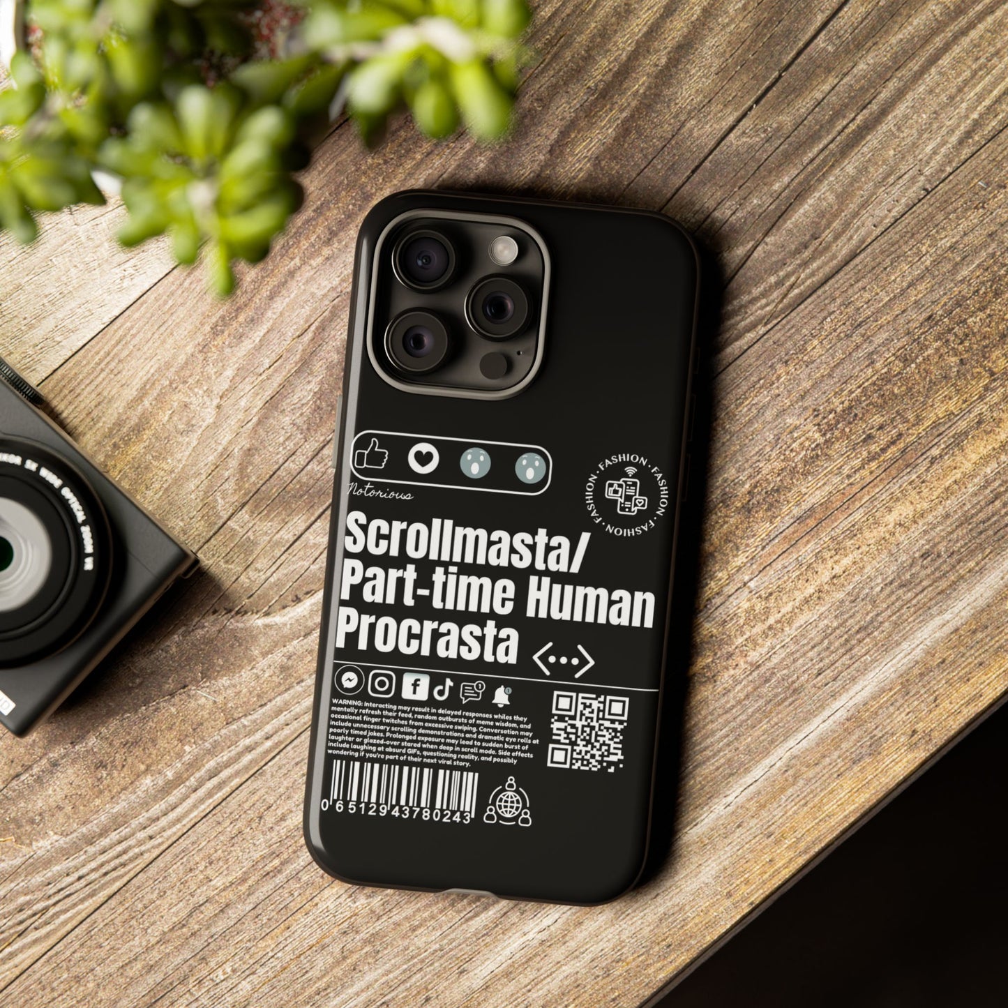 Virtuosoh Scrollmasta Tough Phone Case for iPhone -Black