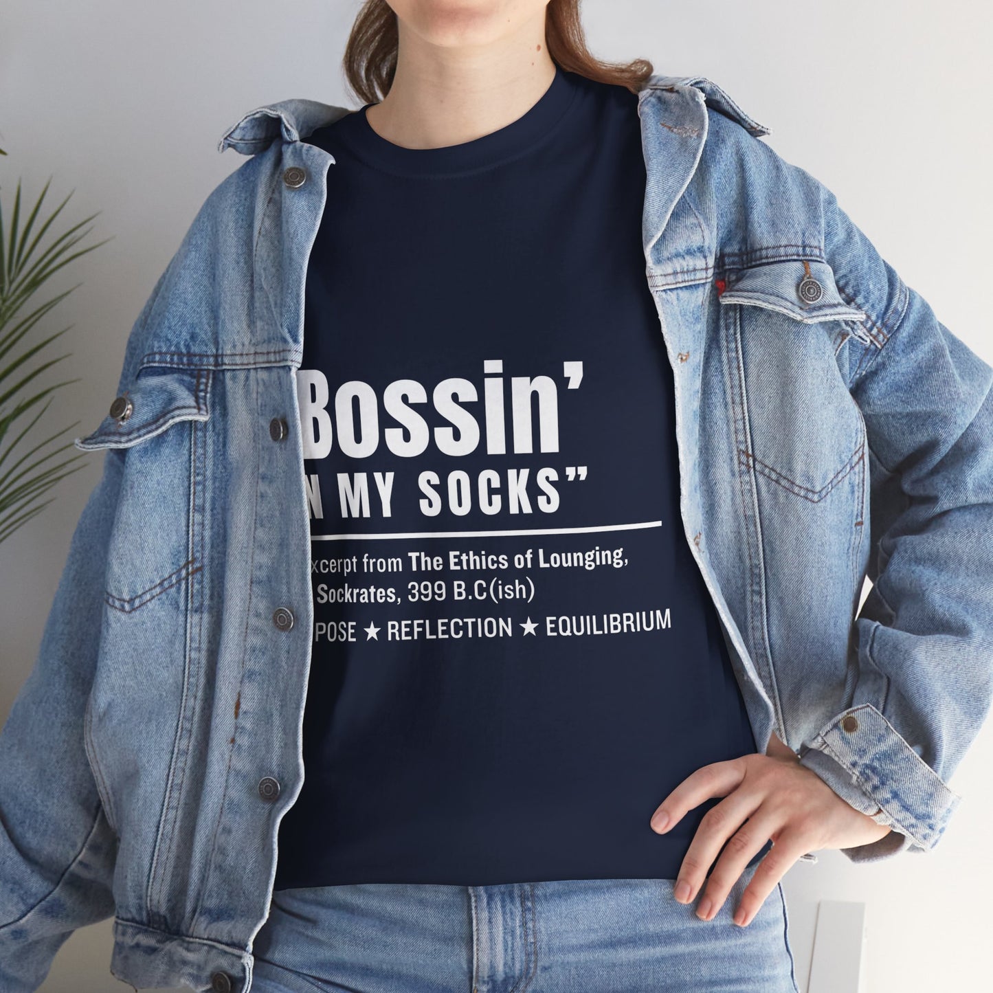 Virtuosoh Bossin' in My Socks Unisex Heavy Cotton T-shirt