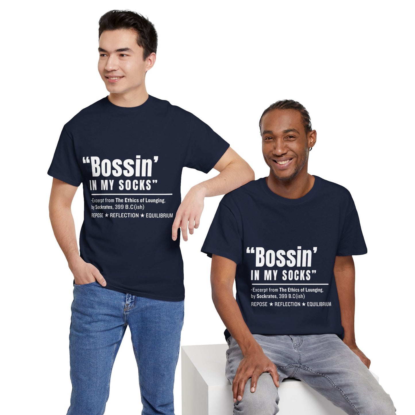 Virtuosoh Bossin' in My Socks Unisex Heavy Cotton T-shirt