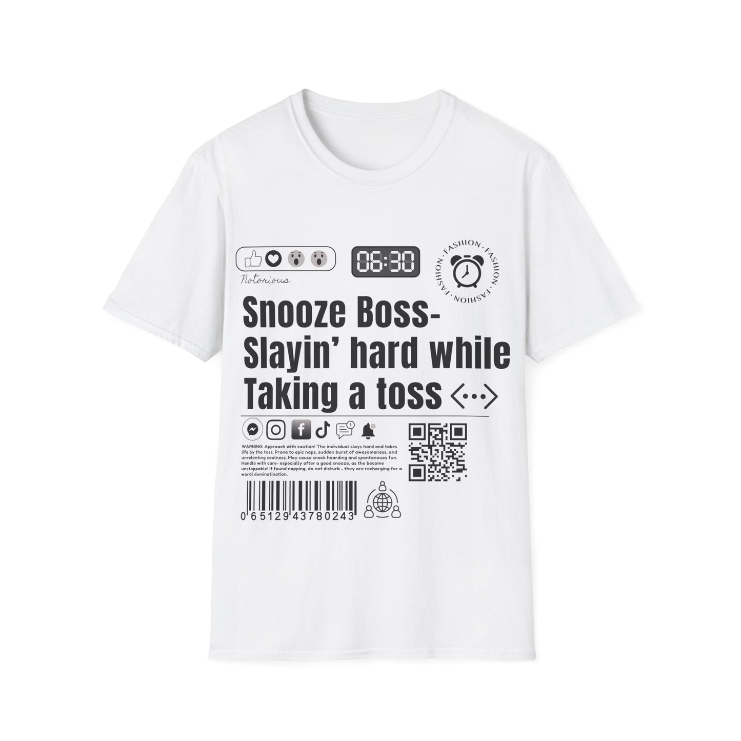 Virtuosoh Snooze Boss soft style  Unisex T-shirt
