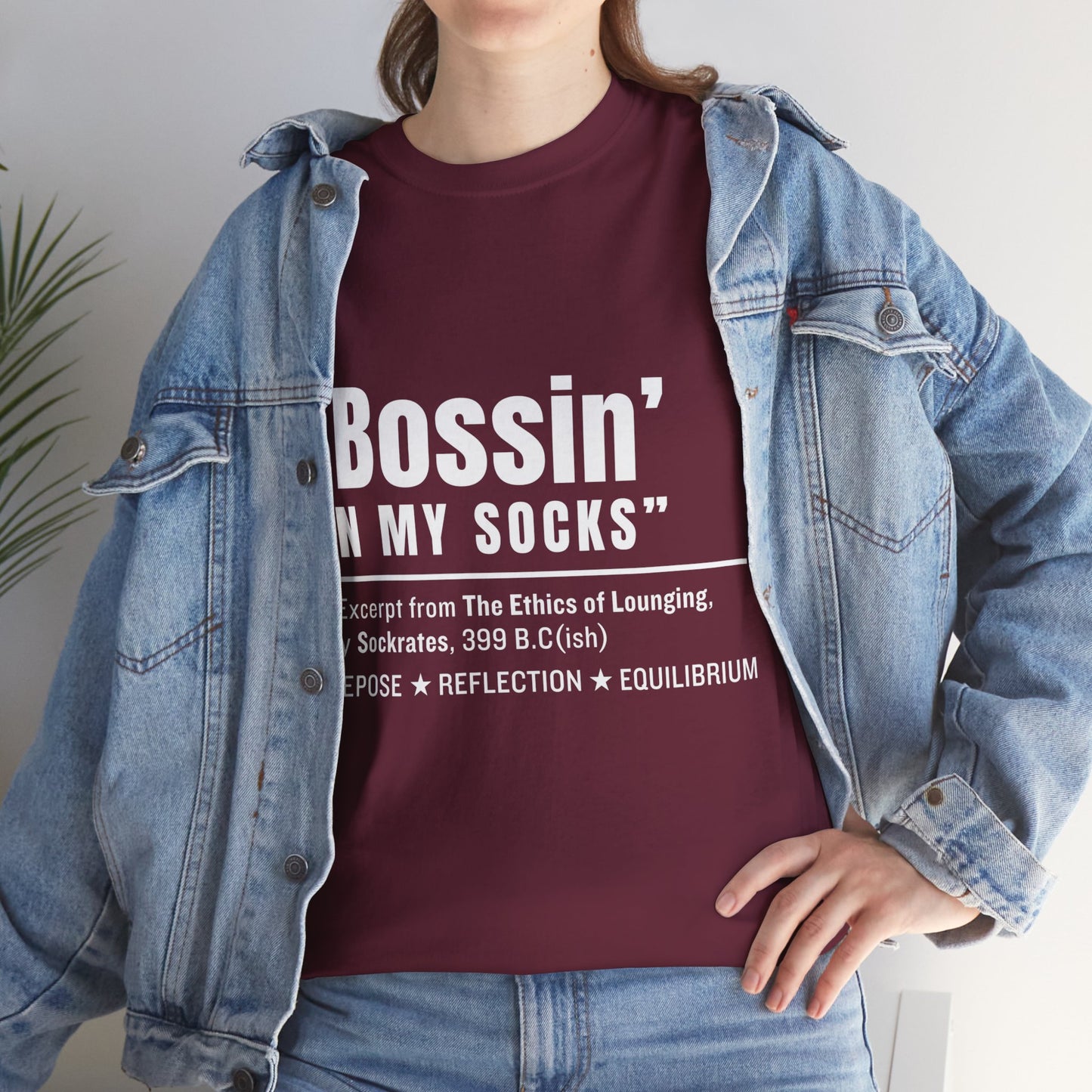 Virtuosoh Bossin' in My Socks Unisex Heavy Cotton T-shirt