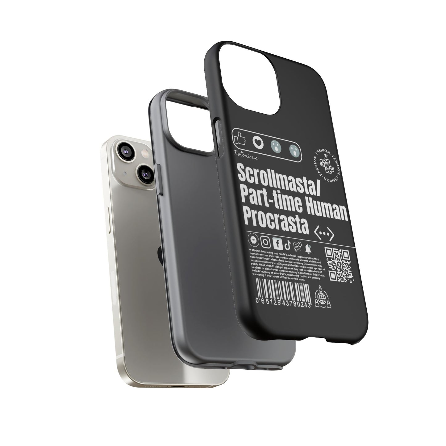 Virtuosoh Scrollmasta Tough Phone Case for iPhone -Black