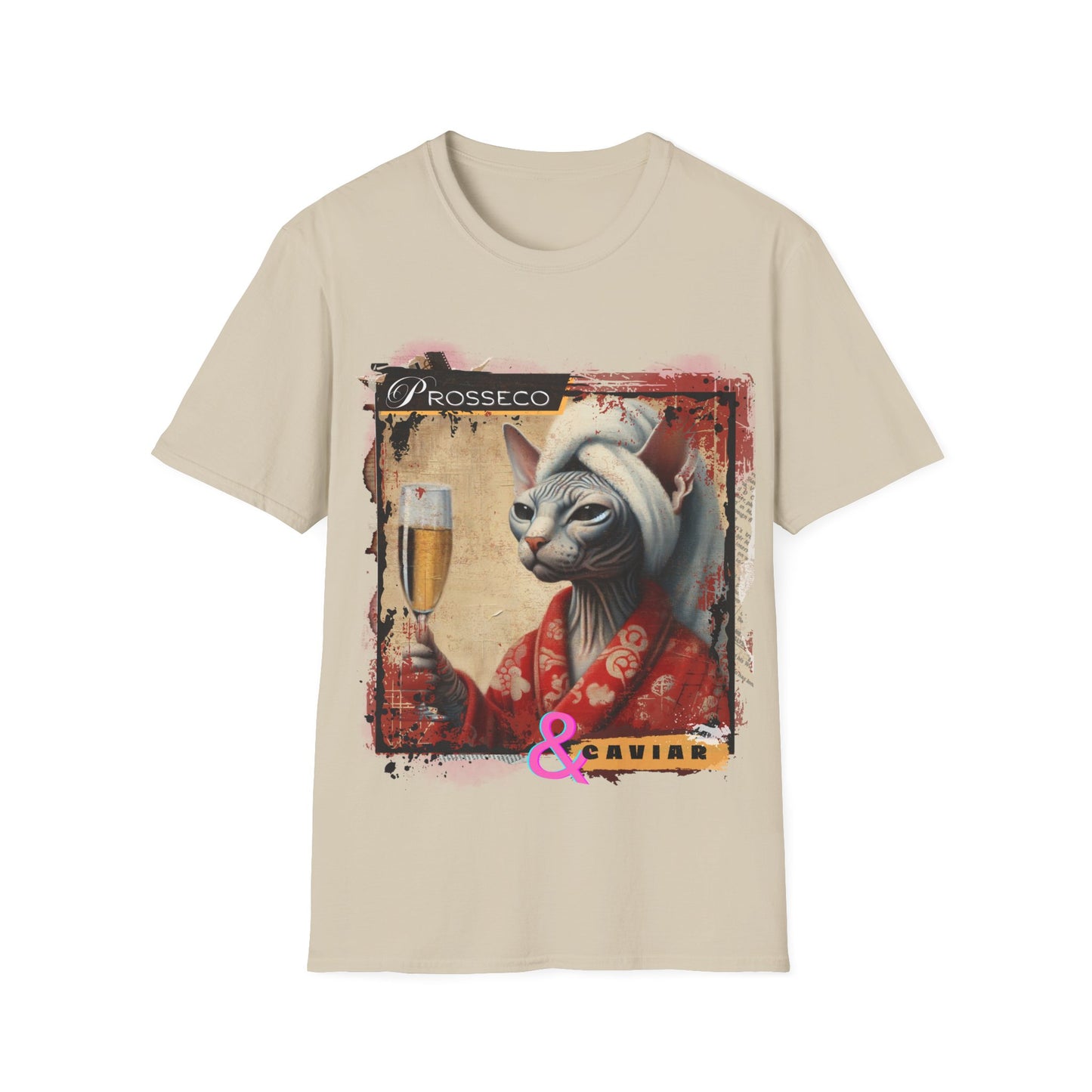 Virtuosoh Prosseco &  Caviar Unisex Softstyle T-Shirt