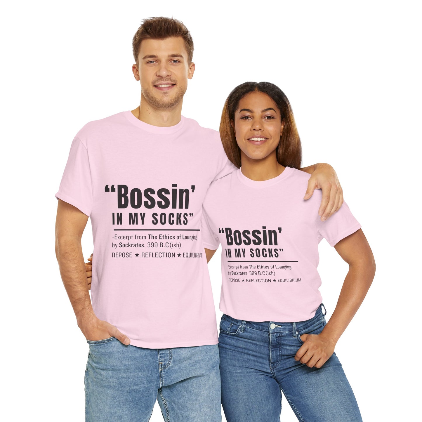 Virtuosoh Bossin' in My Socks Unisex Heavy Cotton T-shirt