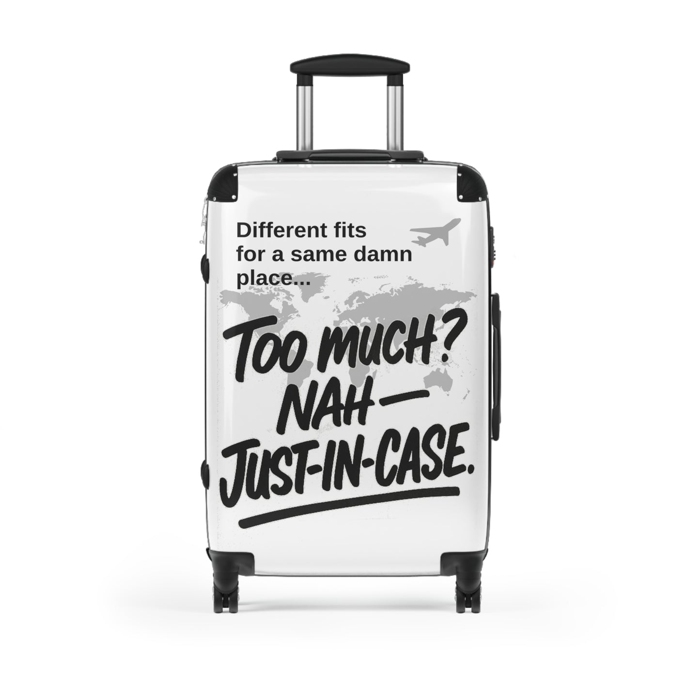 Virtuosoh Stylish Travel Suitcase - 'Too Much? Nah - Just-In-Case'