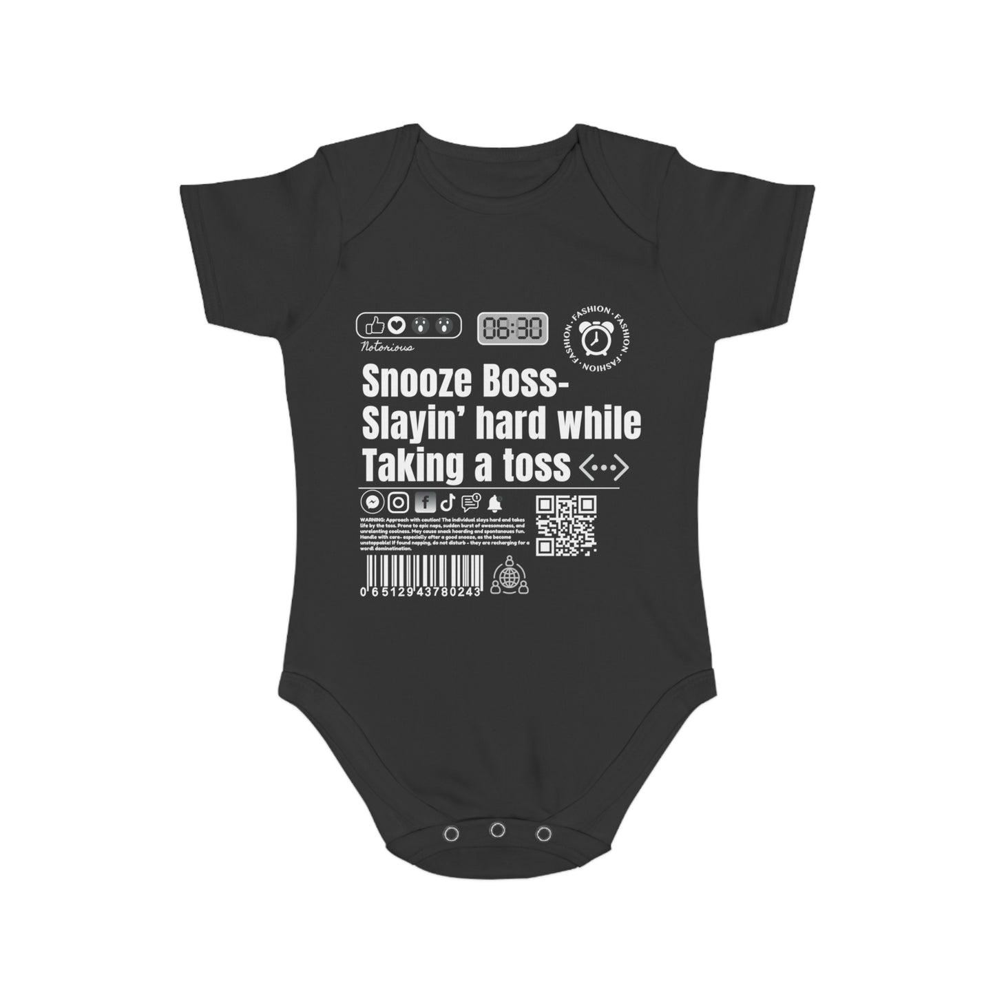 Virtuosoh Baby Snooze Boss Babysuit