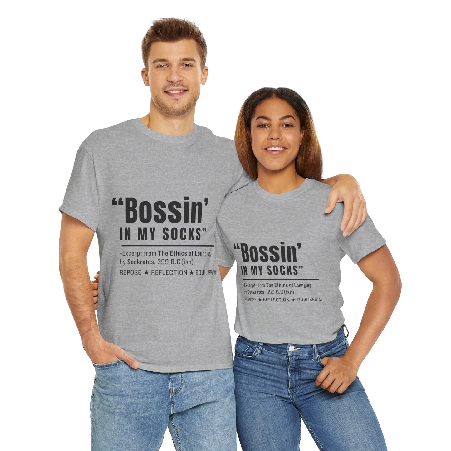Virtuosoh Bossin' in My Socks Unisex Heavy Cotton T-shirt