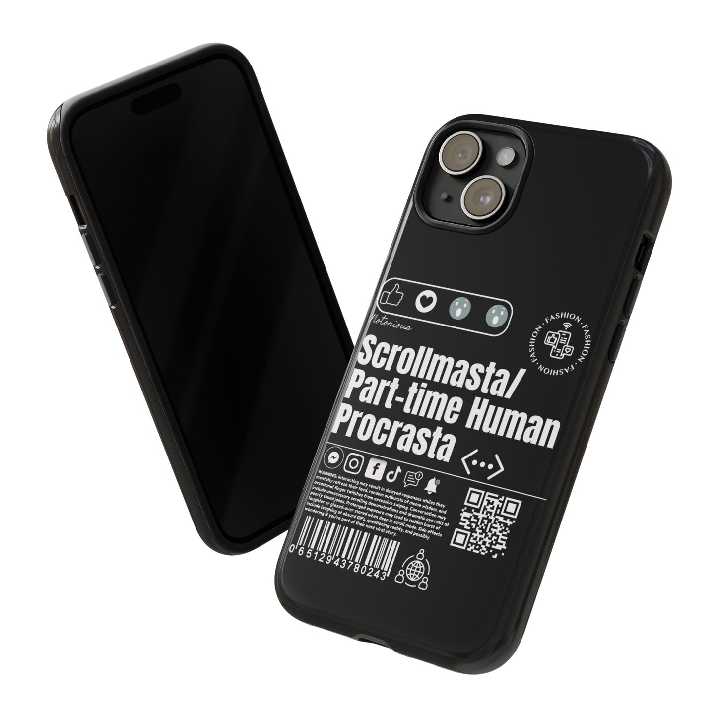 Virtuosoh Scrollmasta Tough Phone Case for iPhone -Black