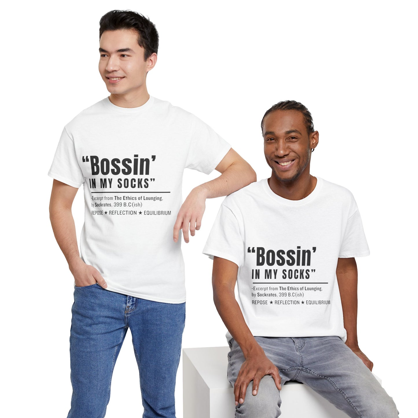 Virtuosoh Bossin' in My Socks Unisex Heavy Cotton T-shirt