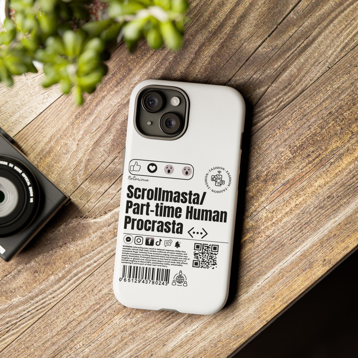 Virtuosoh Scrollmasta Tough Phone case for iPhone - White