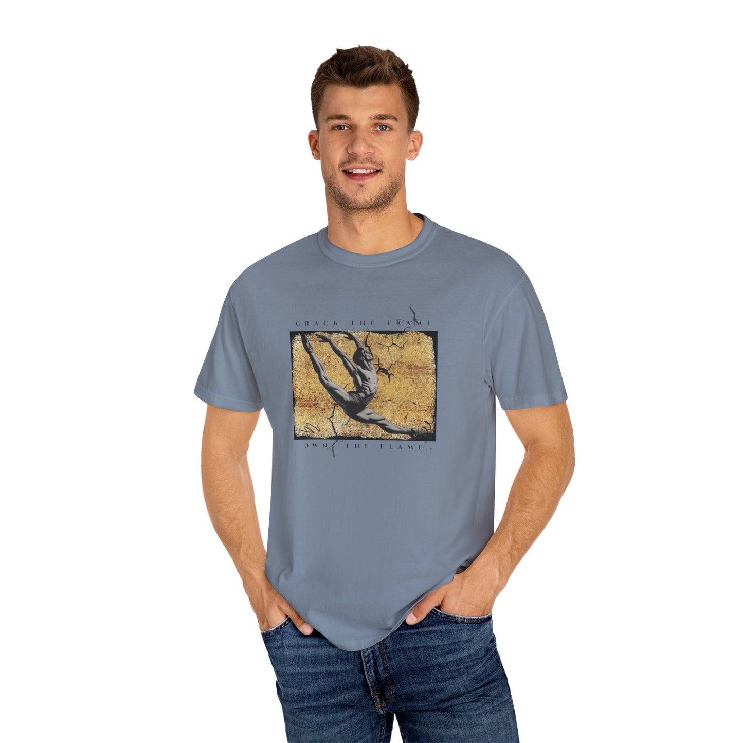 Virtuosoh Crack the Frame Own the Flame unisex T-shirt