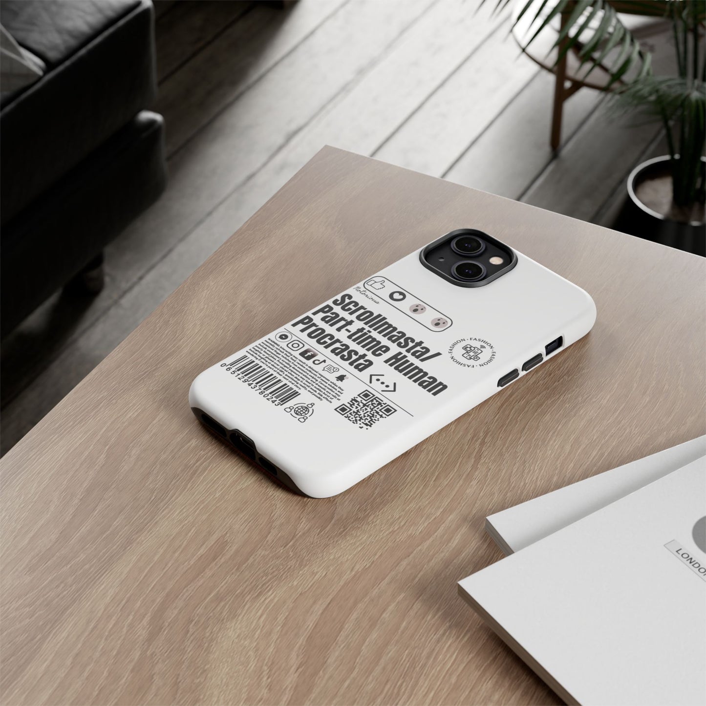 Virtuosoh Scrollmasta Tough Phone case for iPhone - White