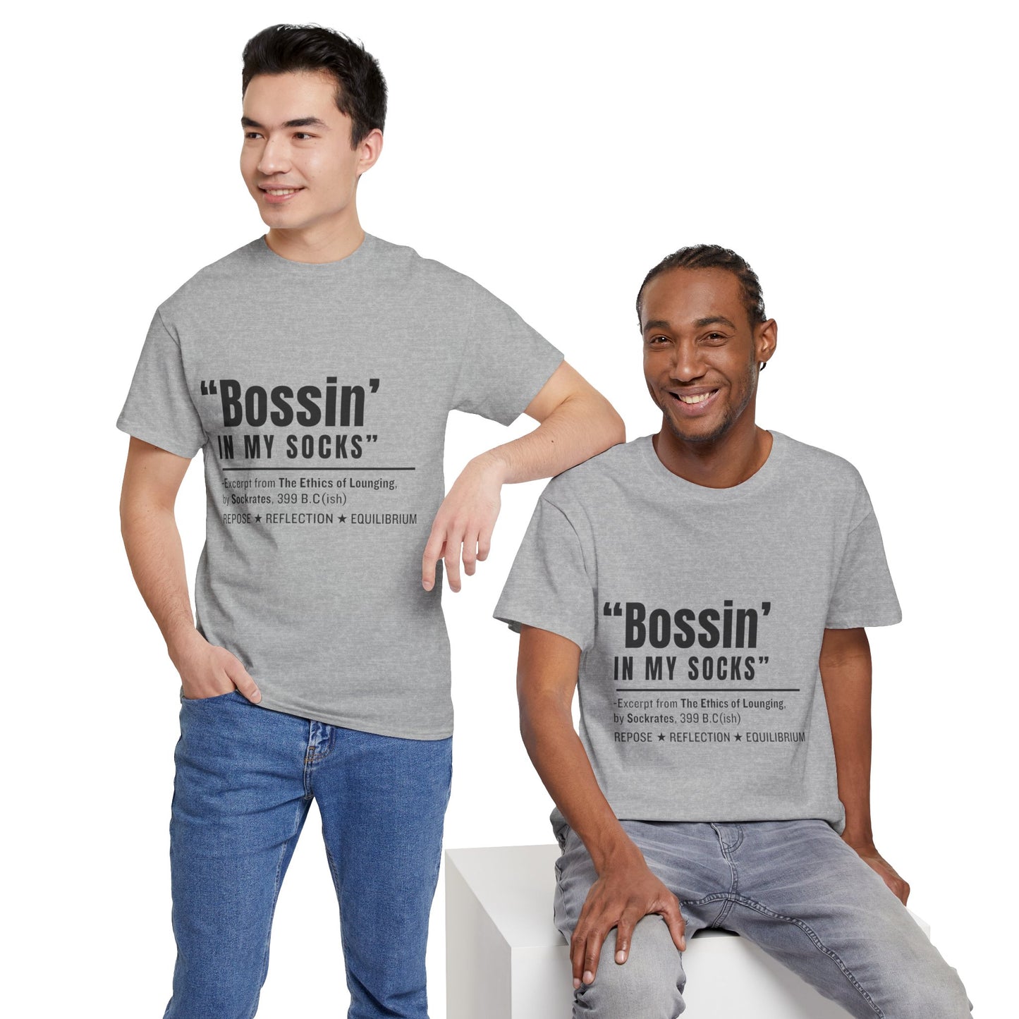 Virtuosoh Bossin' in My Socks Unisex Heavy Cotton T-shirt