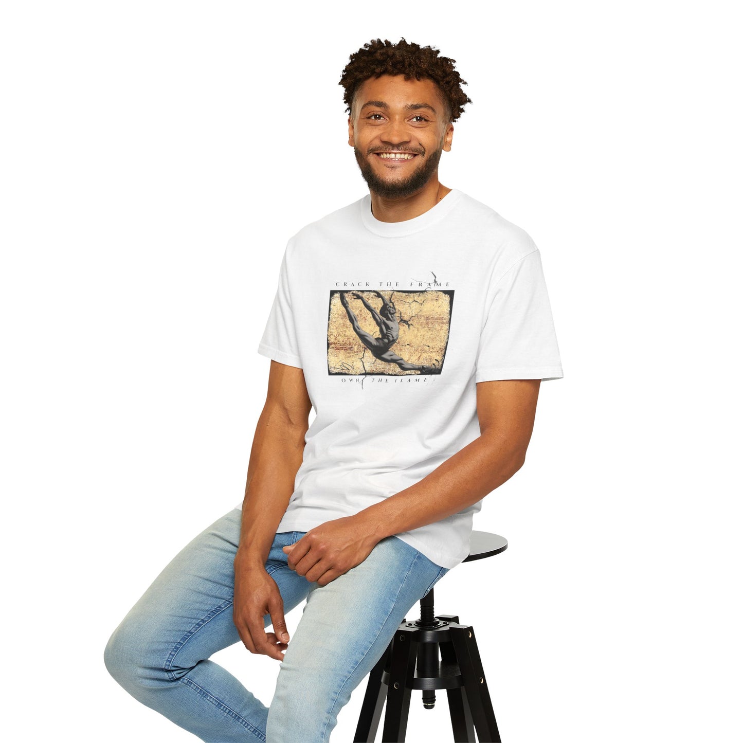 Virtuosoh Crack the Frame Own the Flame unisex T-shirt