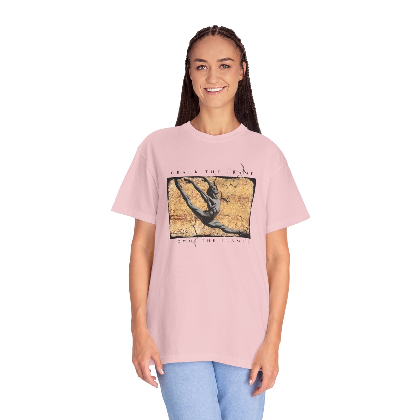 Virtuosoh Crack the Frame Own the Flame unisex T-shirt