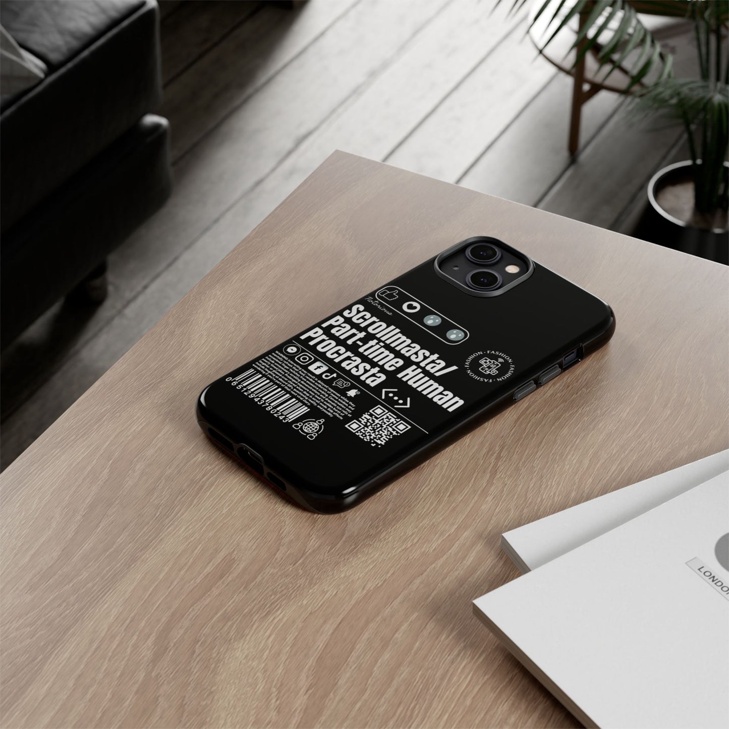 Virtuosoh Scrollmasta Tough Phone Case for iPhone -Black