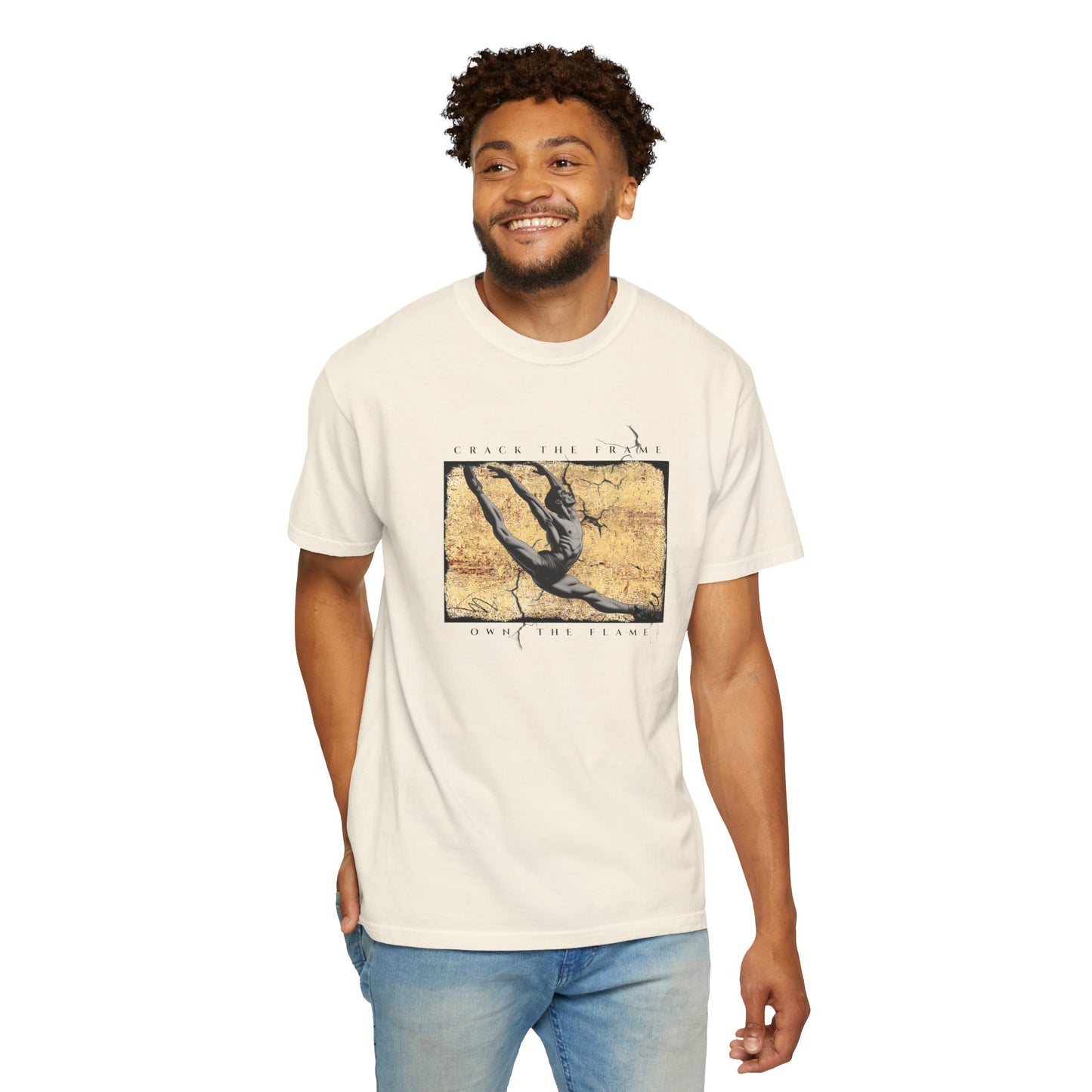 Virtuosoh Crack the Frame Own the Flame unisex T-shirt