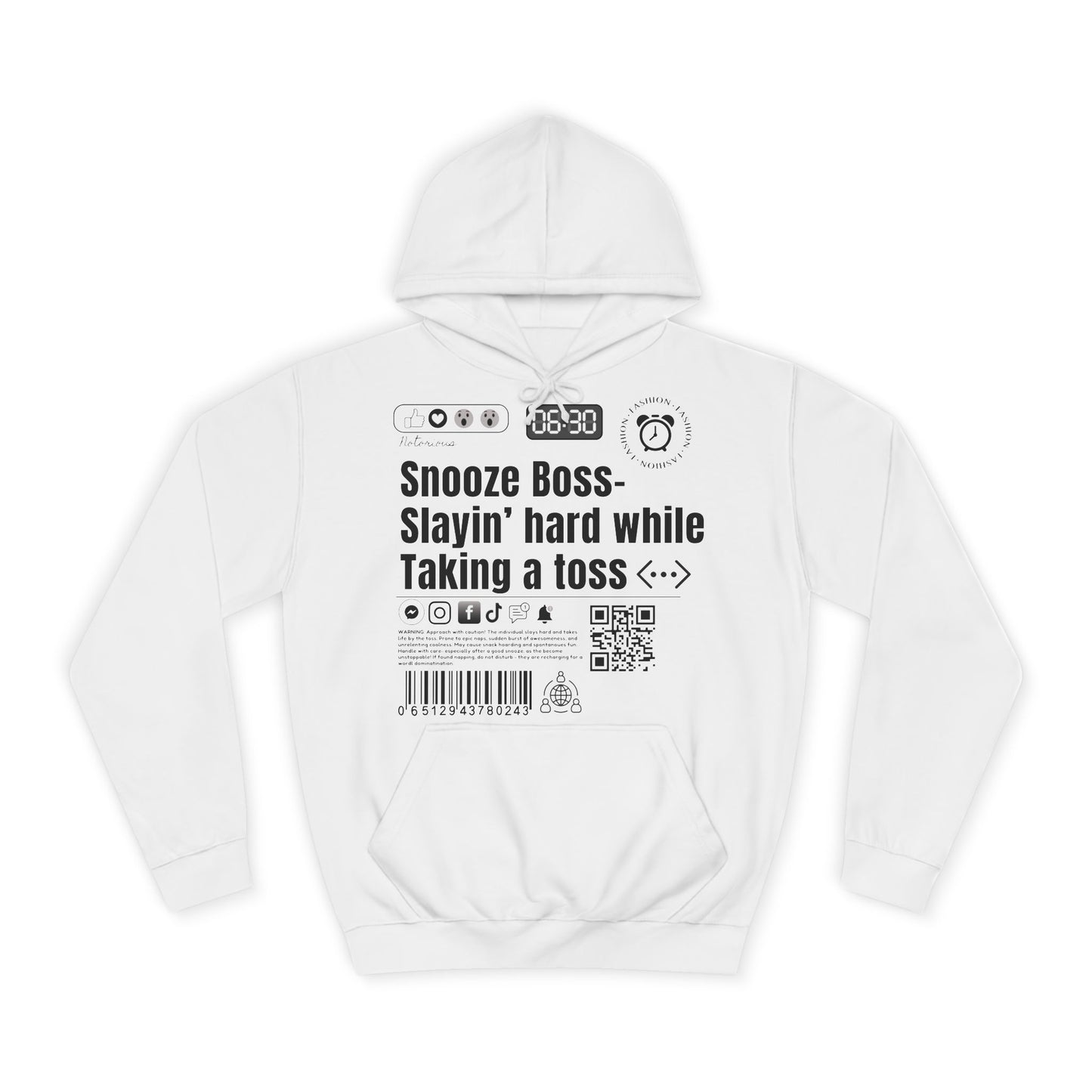 Virtuosoh Snooze Boss Unisex Hoodie