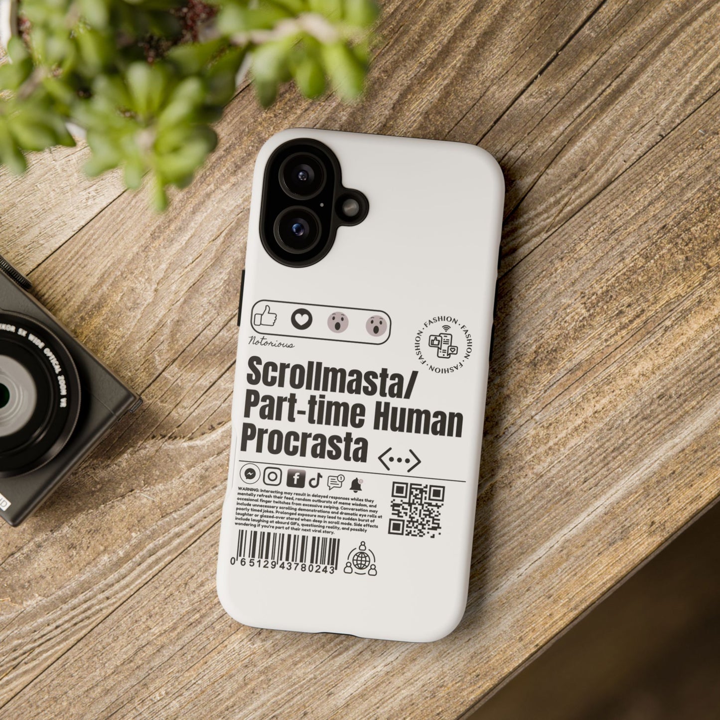 Virtuosoh Scrollmasta Tough Phone case for iPhone - White