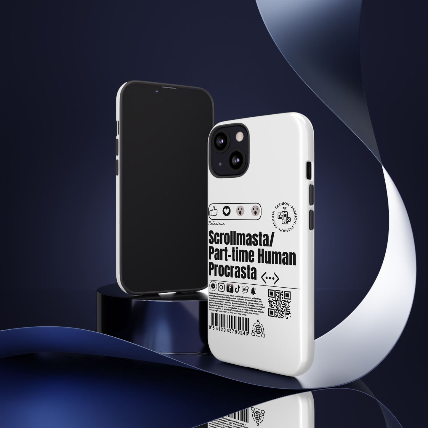 Virtuosoh Scrollmasta Tough Phone case for iPhone - White