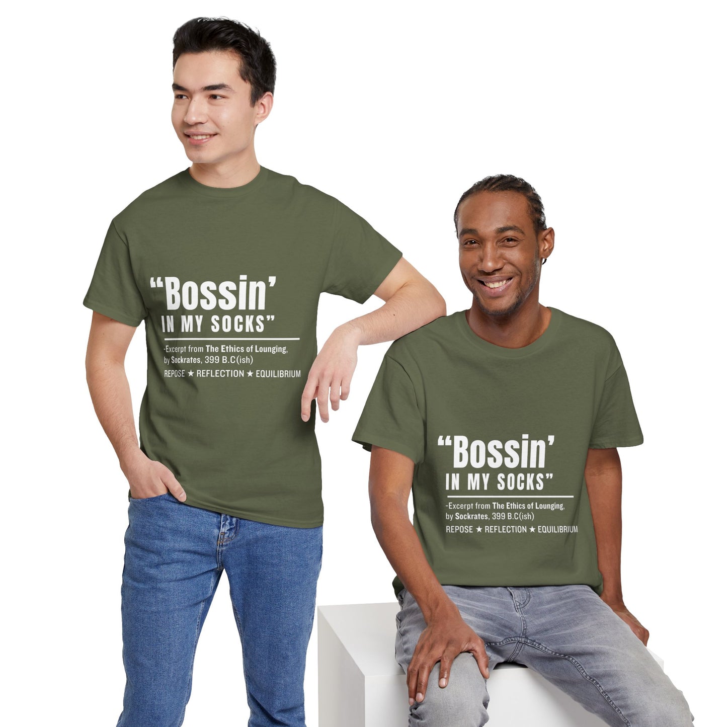 Virtuosoh Bossin' in My Socks Unisex Heavy Cotton T-shirt