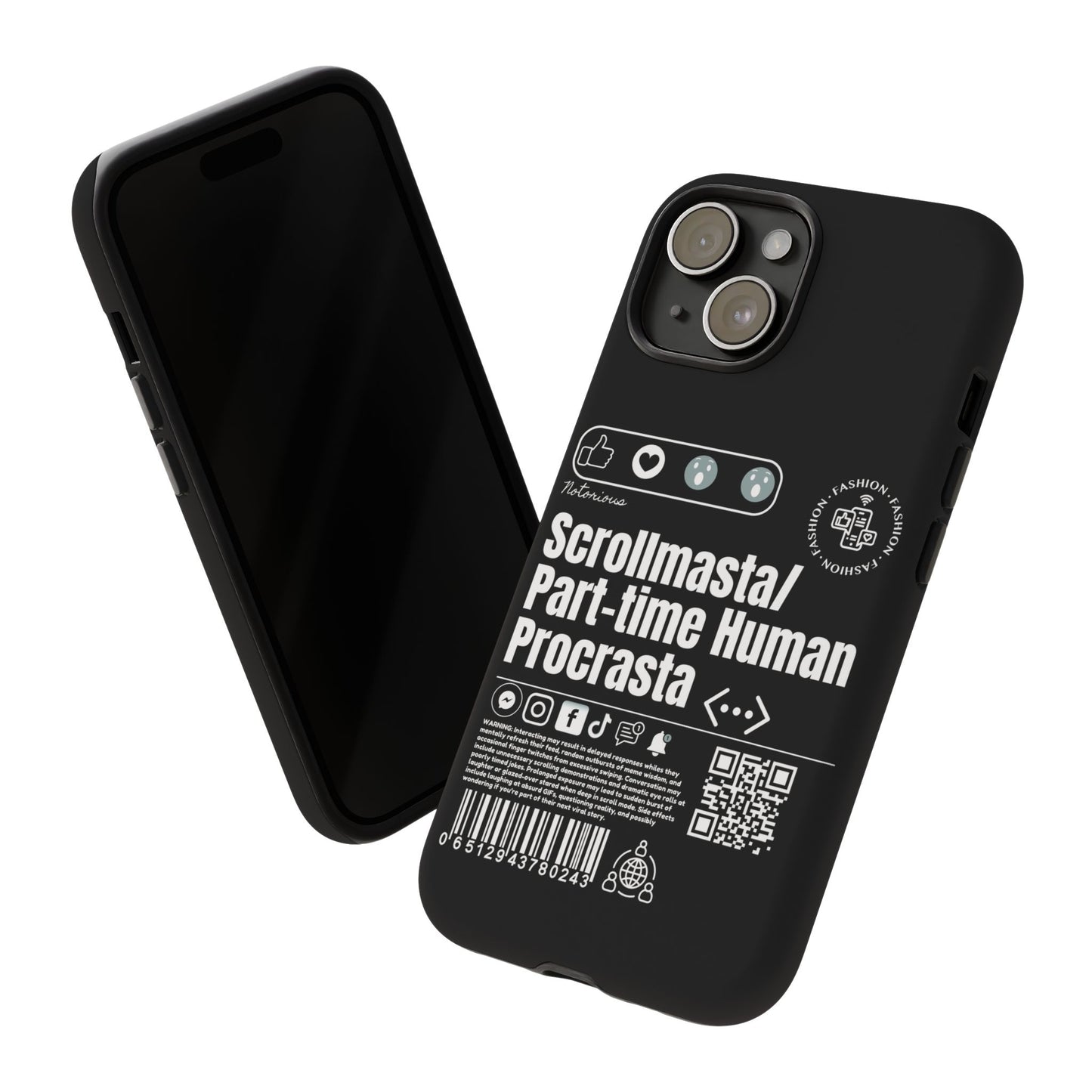 Virtuosoh Scrollmasta Tough Phone Case for iPhone -Black