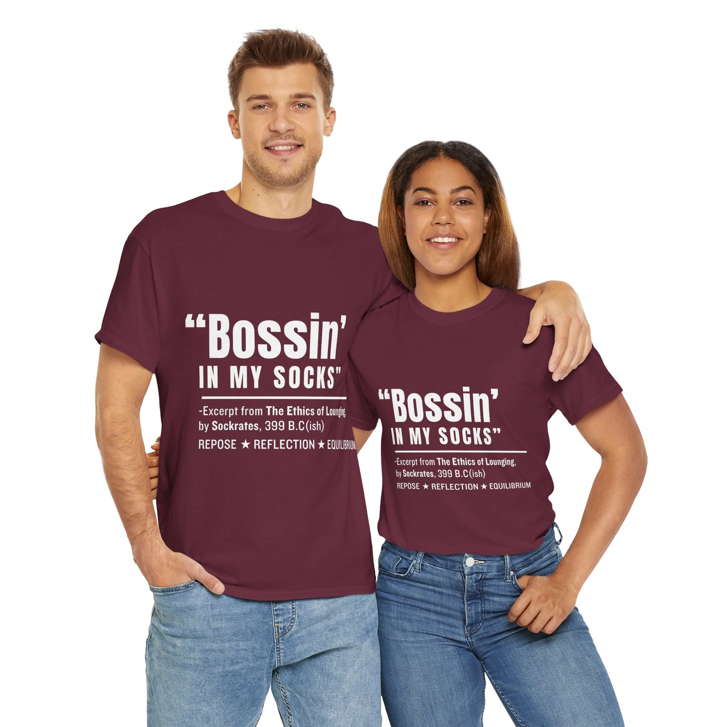 Virtuosoh Bossin' in My Socks Unisex Heavy Cotton T-shirt